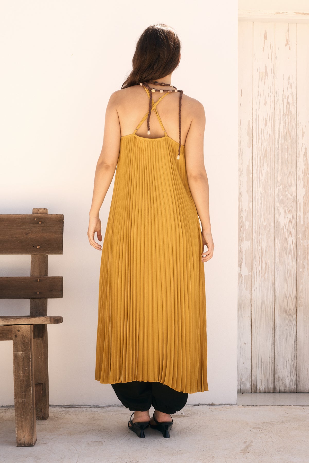 Blusa Larga Plisada Gala