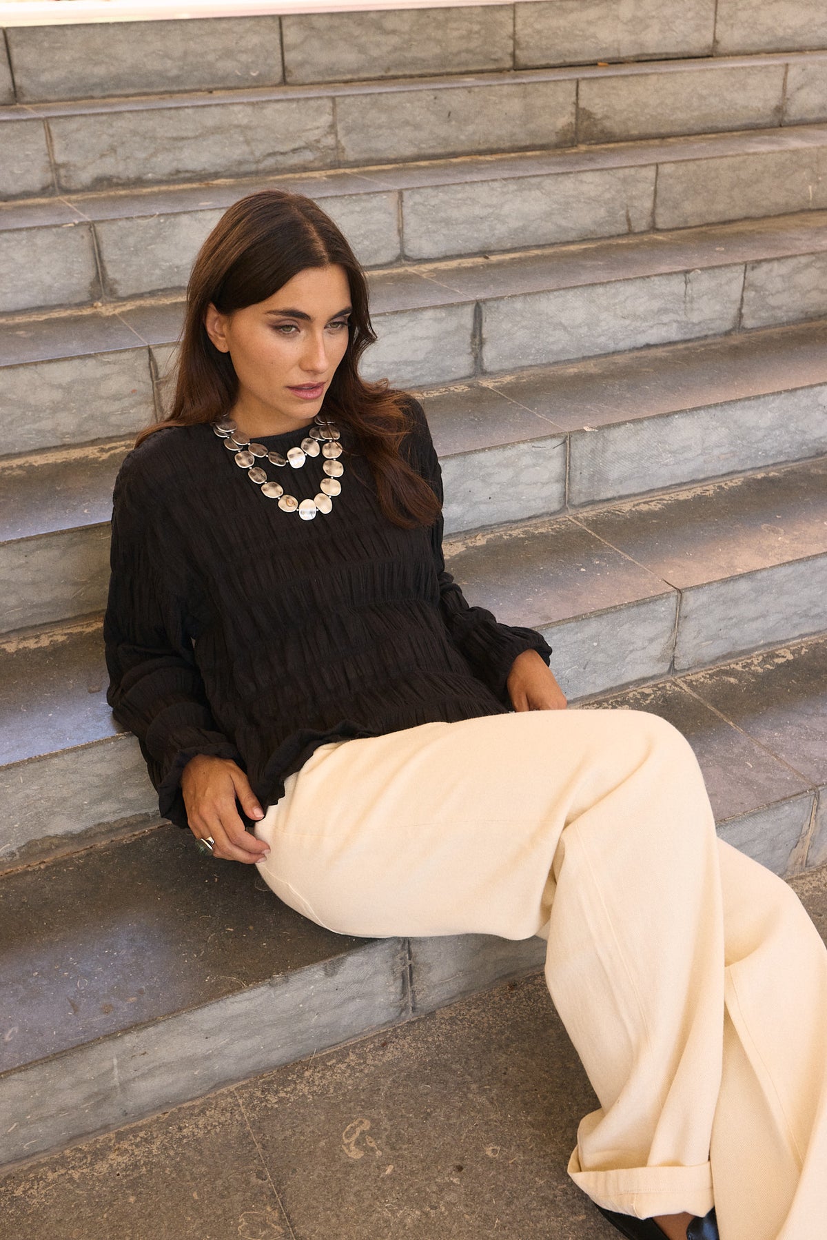 Kobe Pleated Blouse