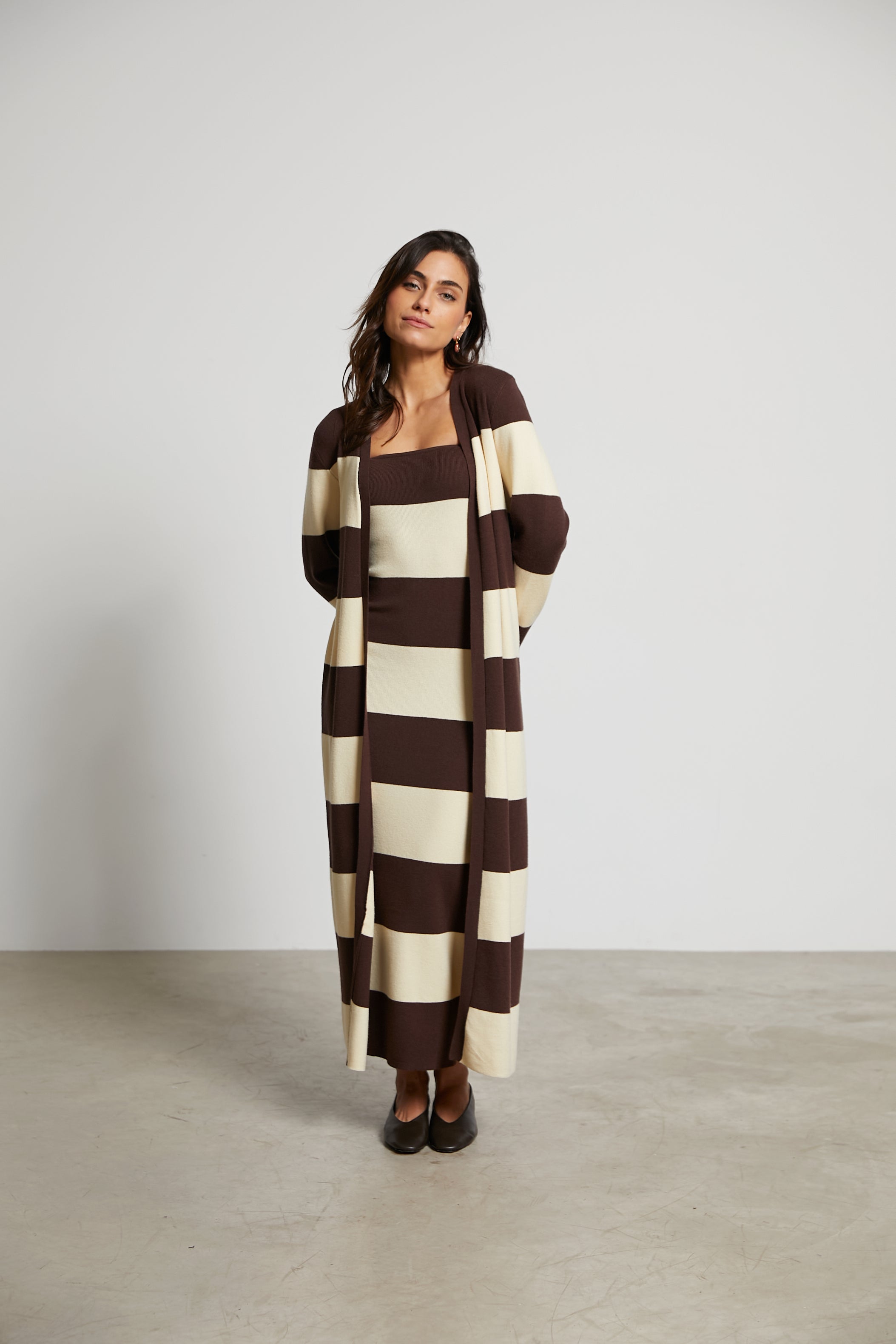 Cárdigan largo punto Isabela