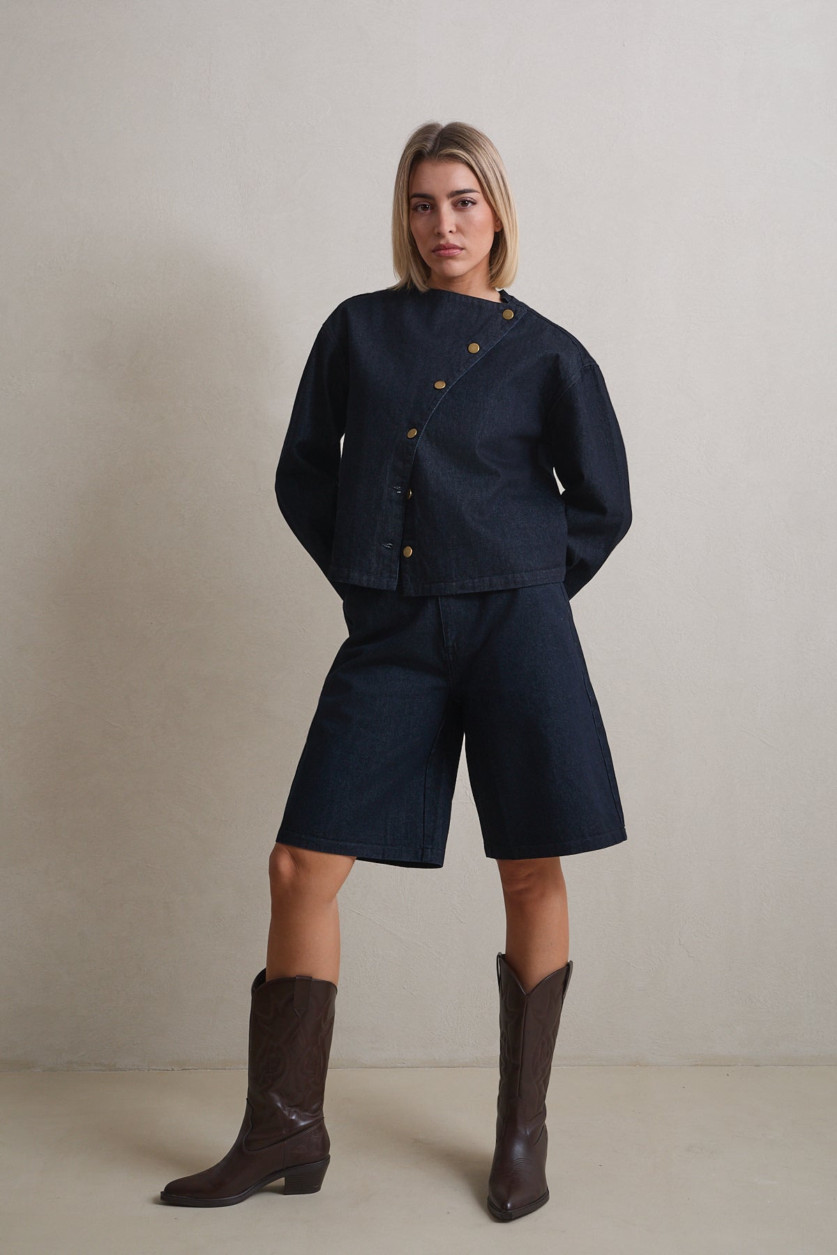 Iki asymmetrical overshirt