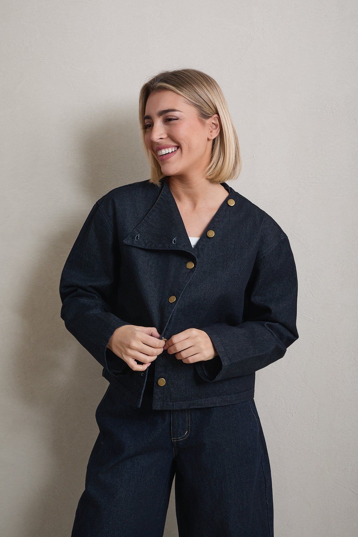 Iki asymmetrical overshirt