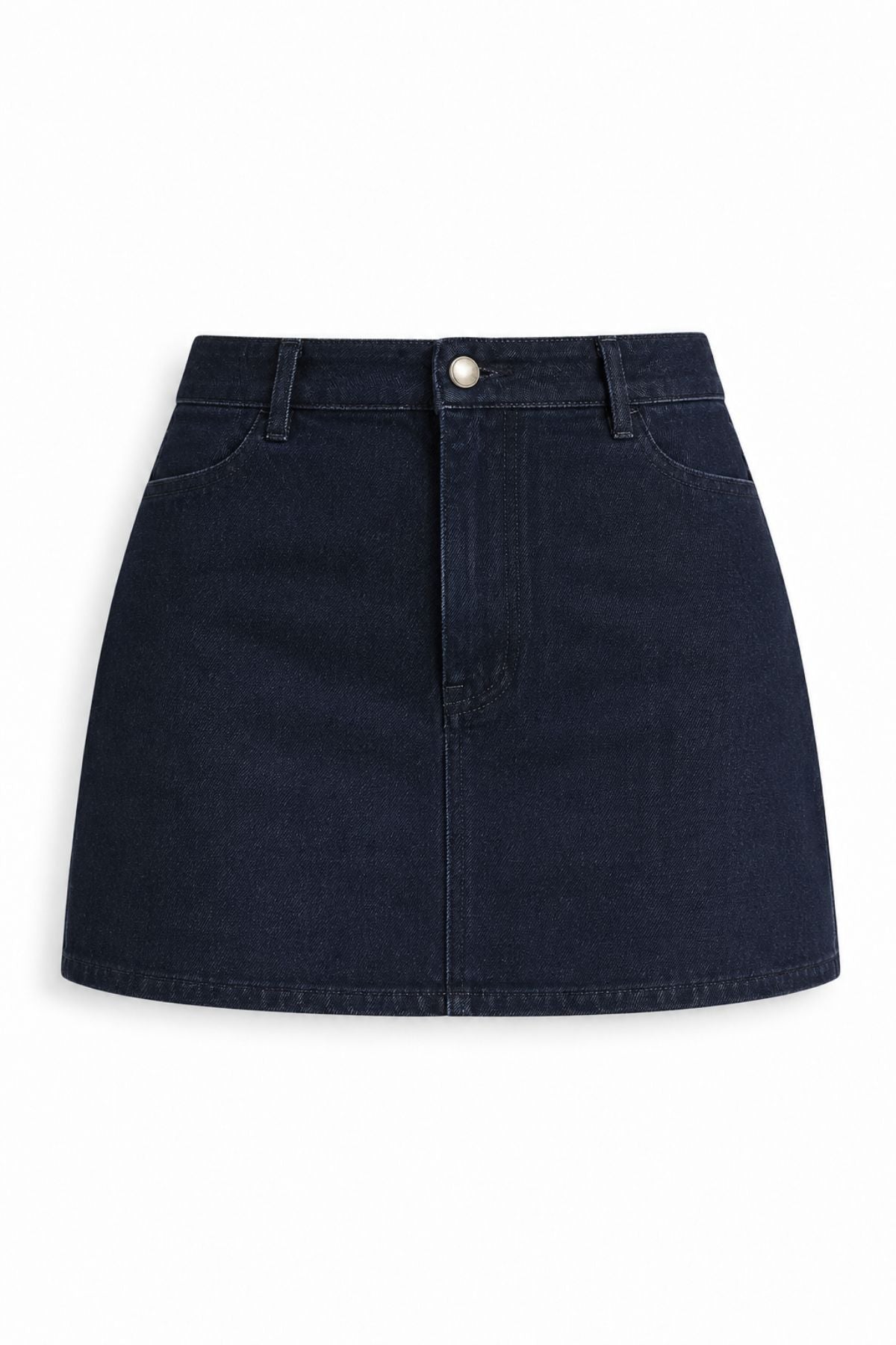 Mini Falda Denim Polka