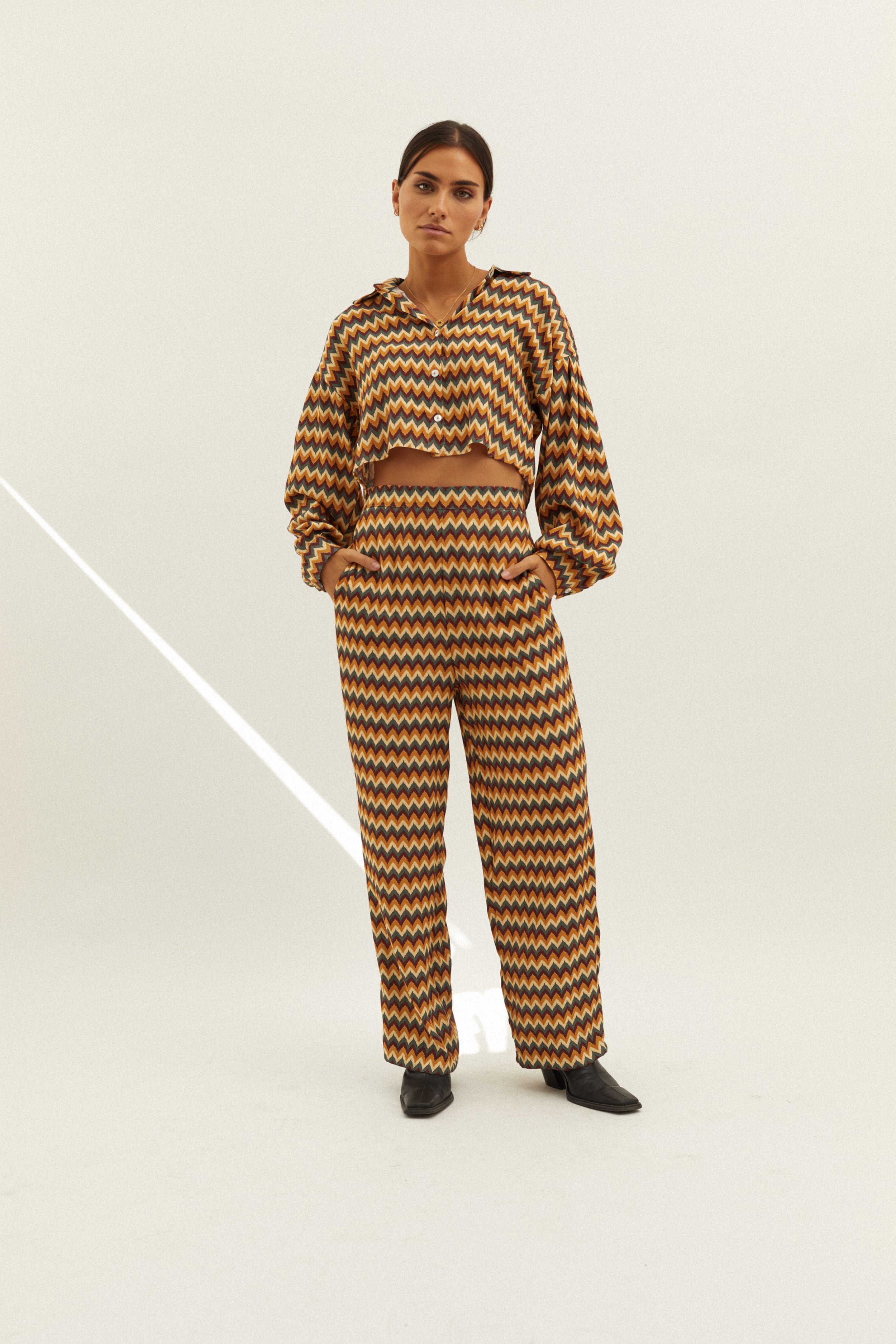 Blusa estampada fluida Carrie