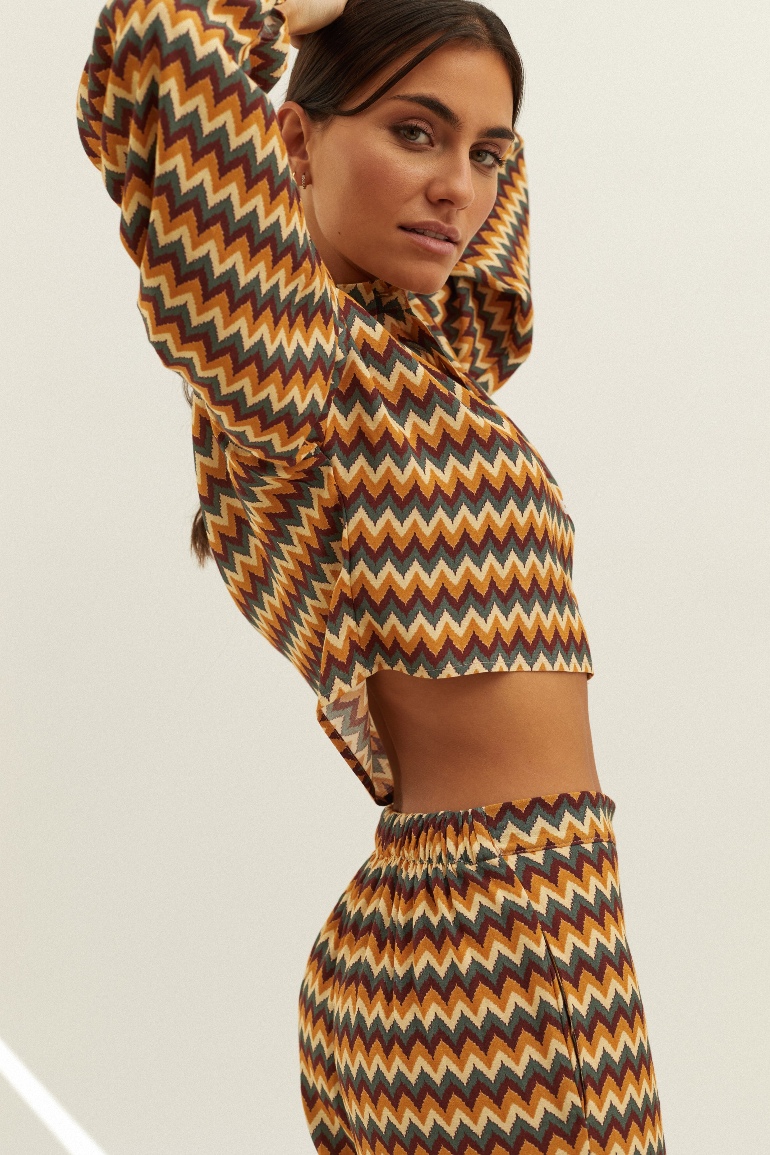 Blusa estampada fluida Carrie