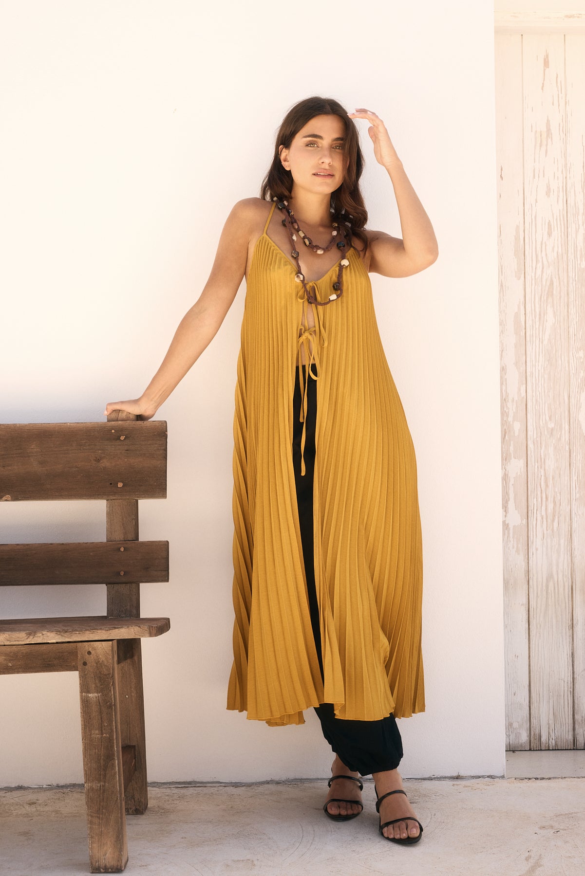 Blusa Larga Plisada Gala