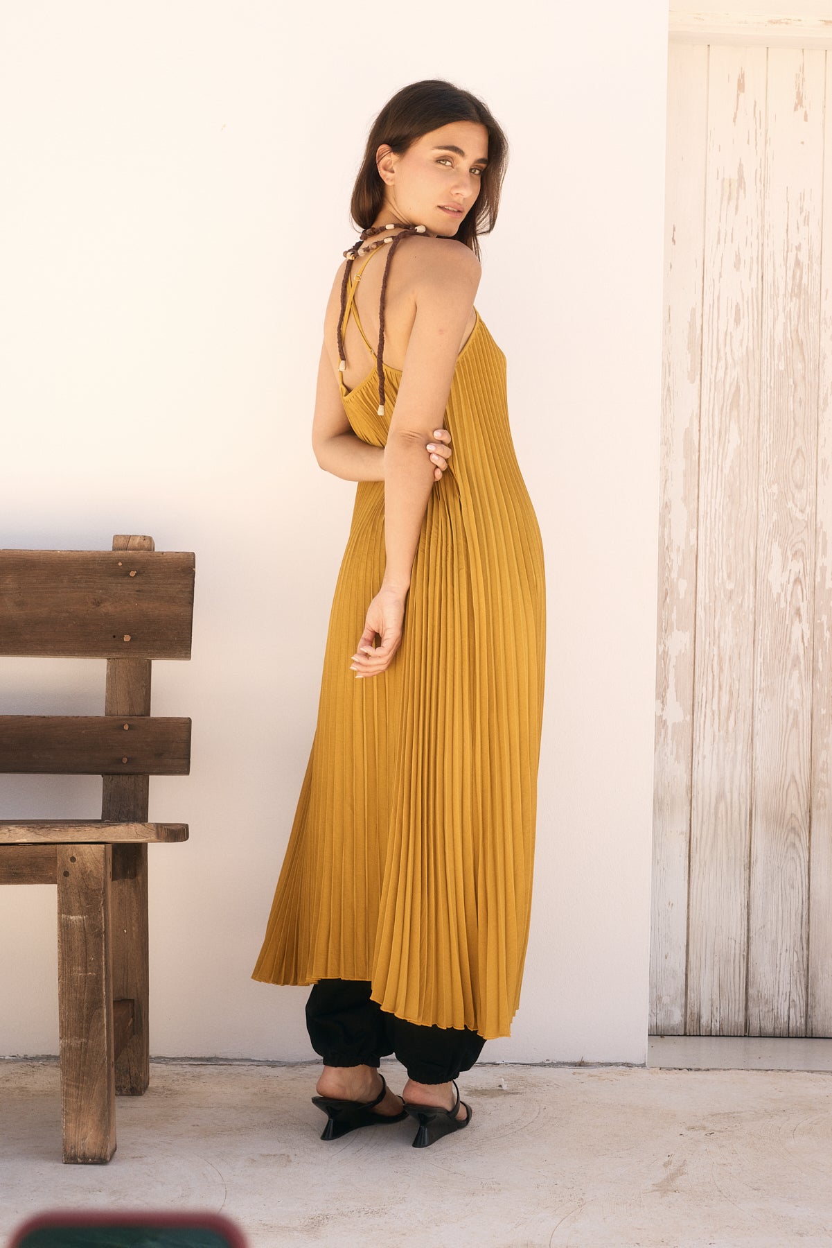 Blusa Larga Plisada Gala