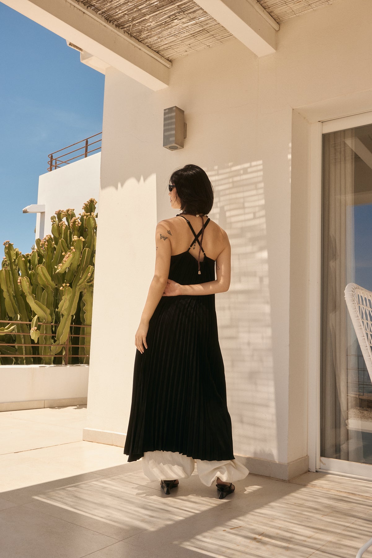 Blusa Larga Plisada Gala