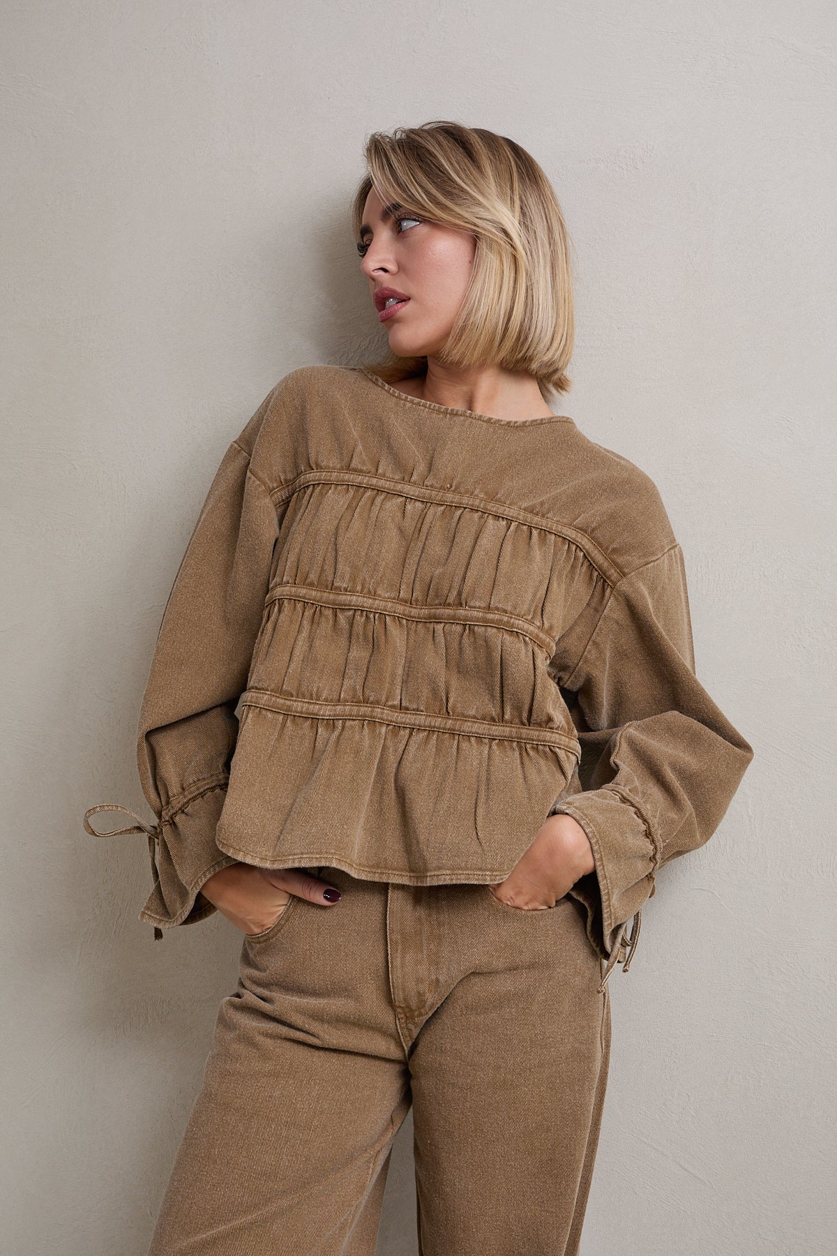 Kaze Denim Top