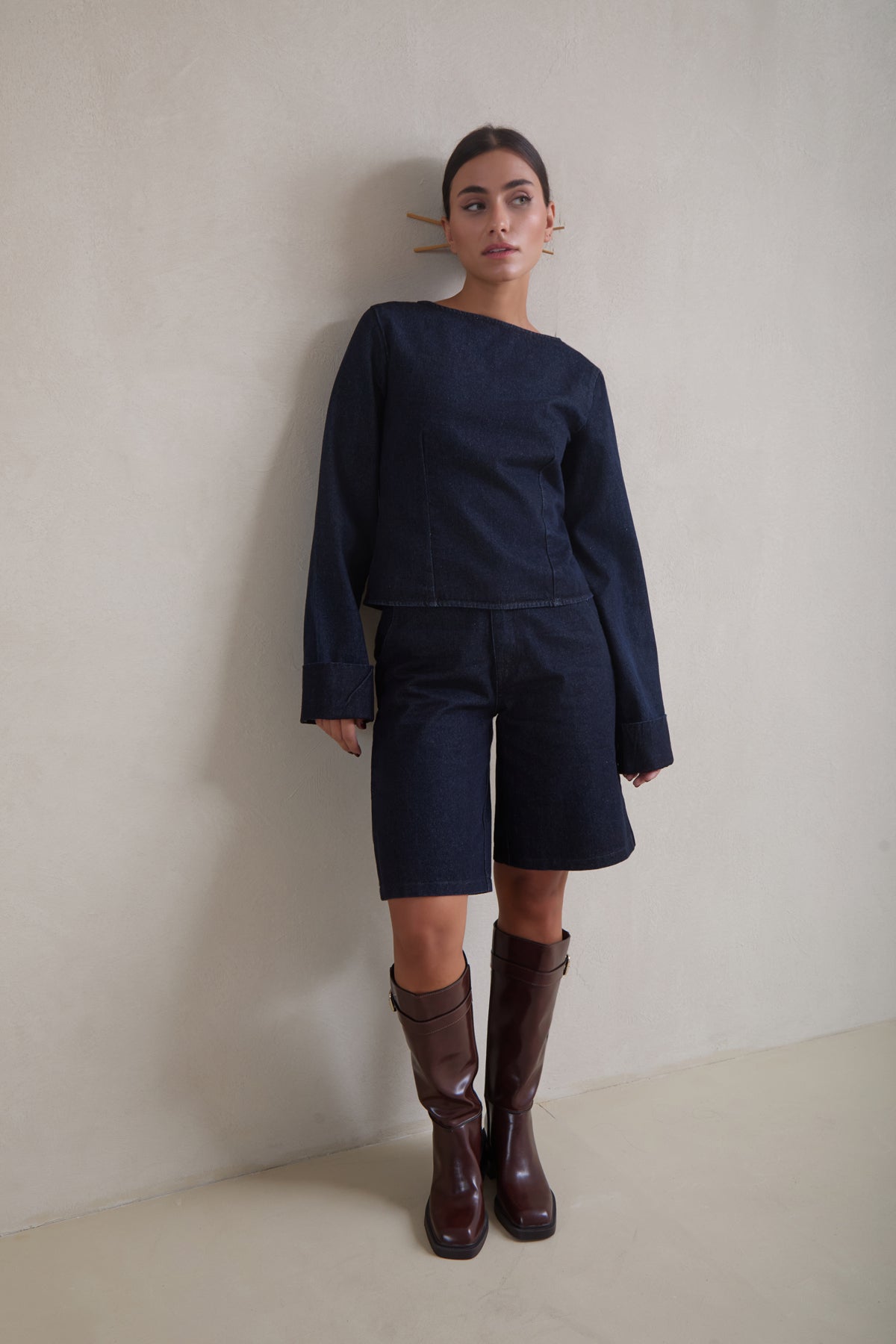 Wabi Denim Top