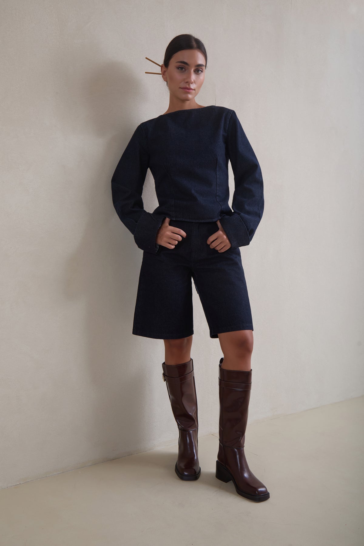 Wabi Denim Top