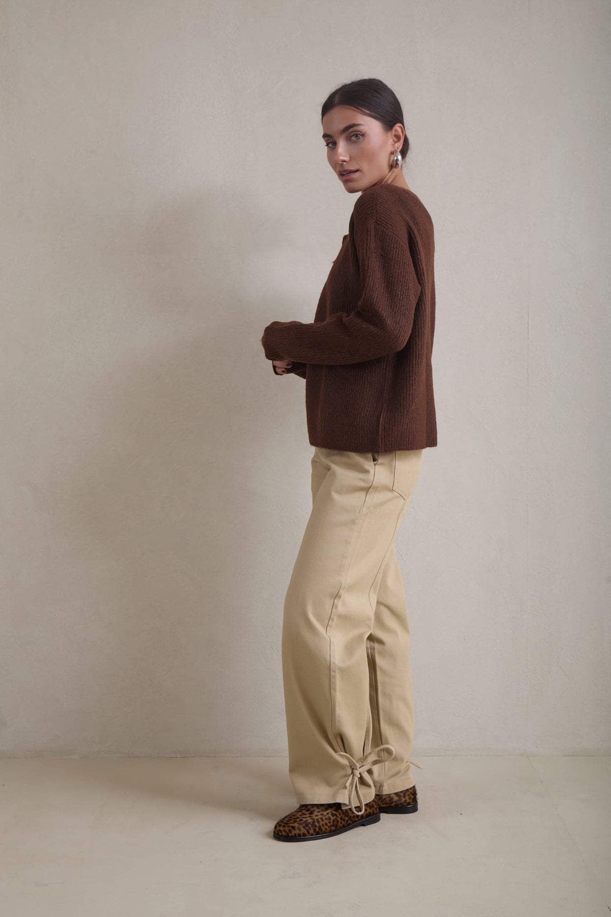 Iki asymmetric cardigan