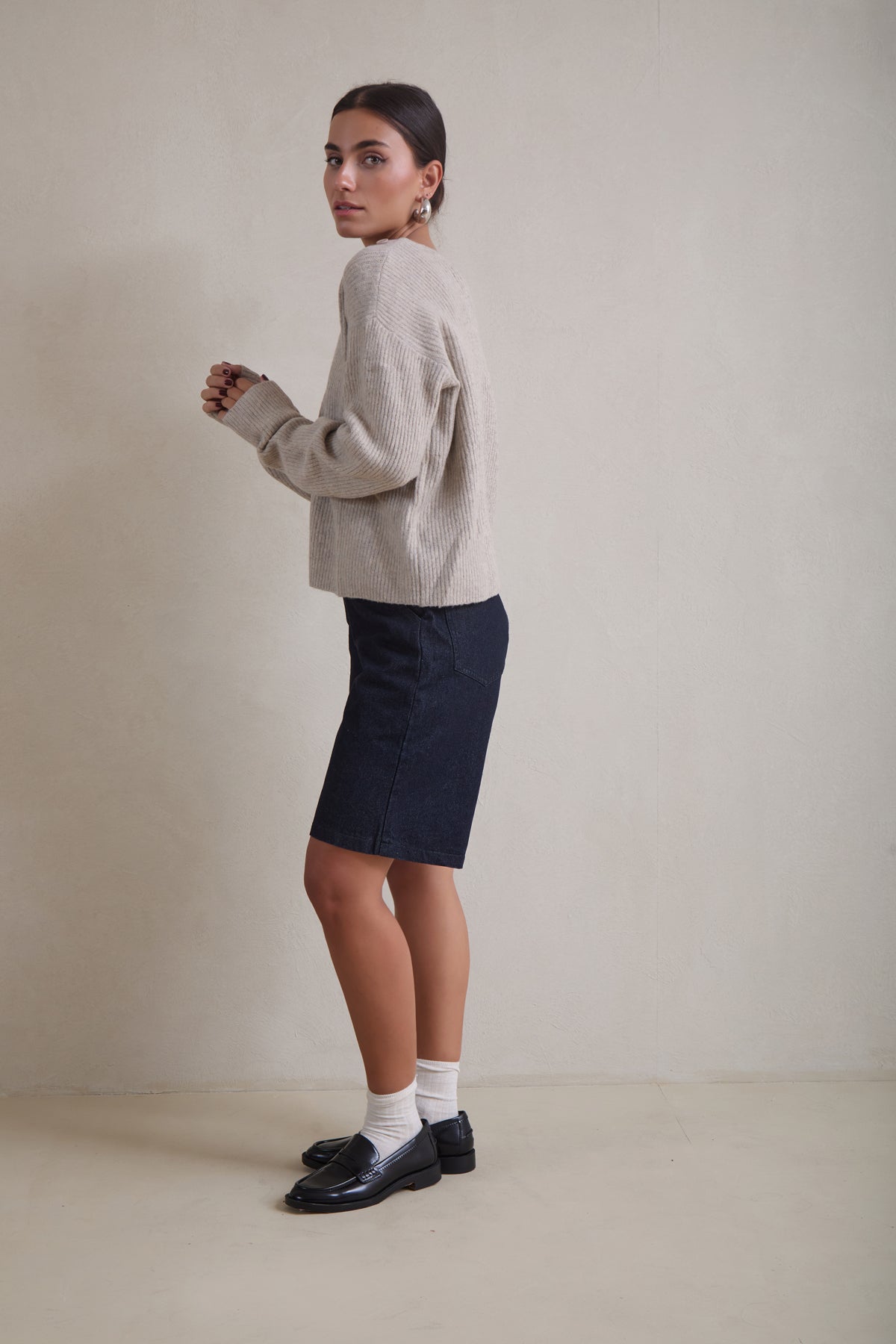 Iki asymmetric cardigan