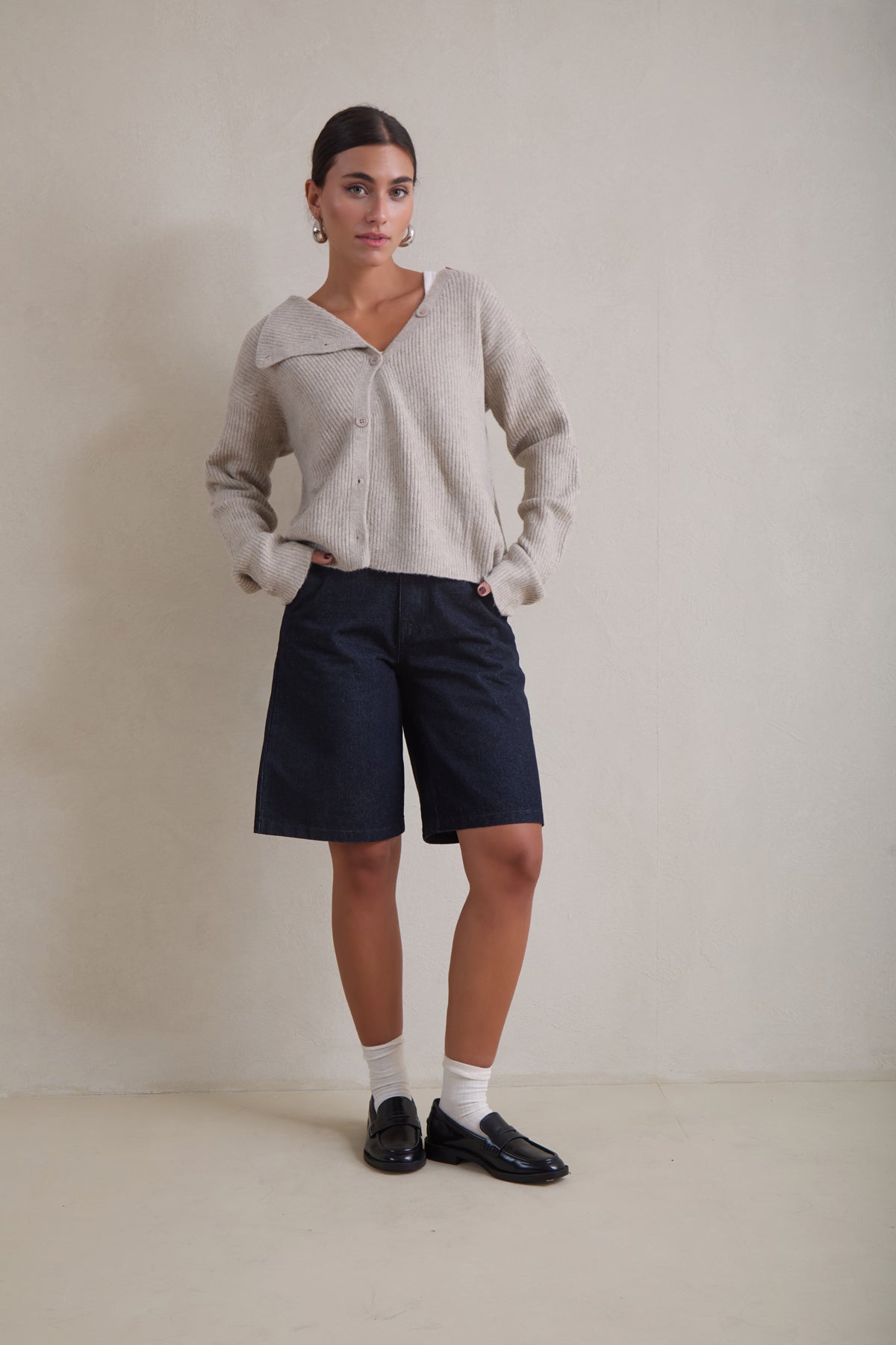 Iki asymmetric cardigan