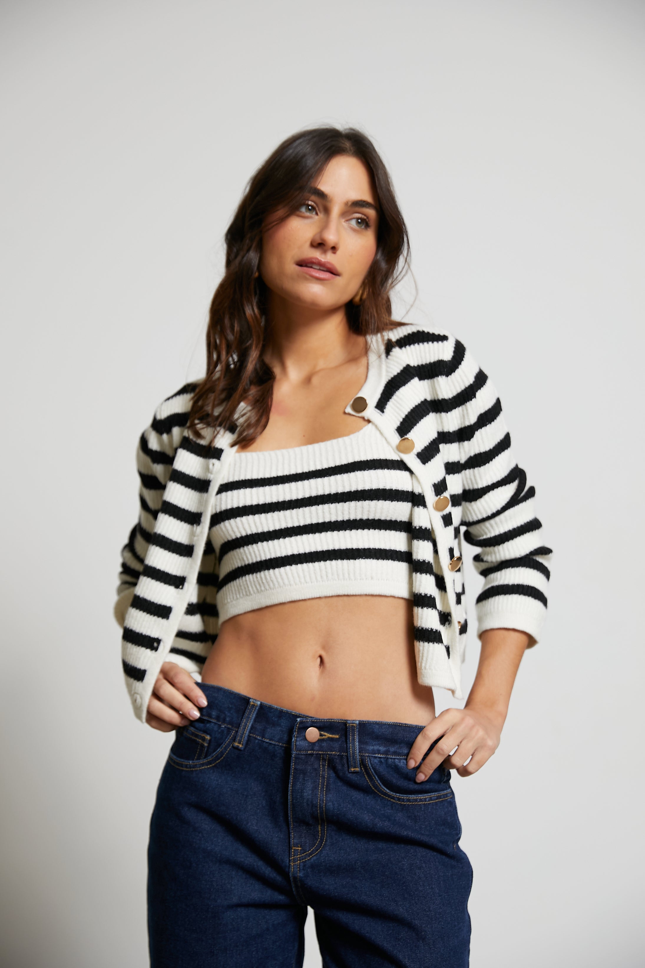 Rory crop knit cardigan