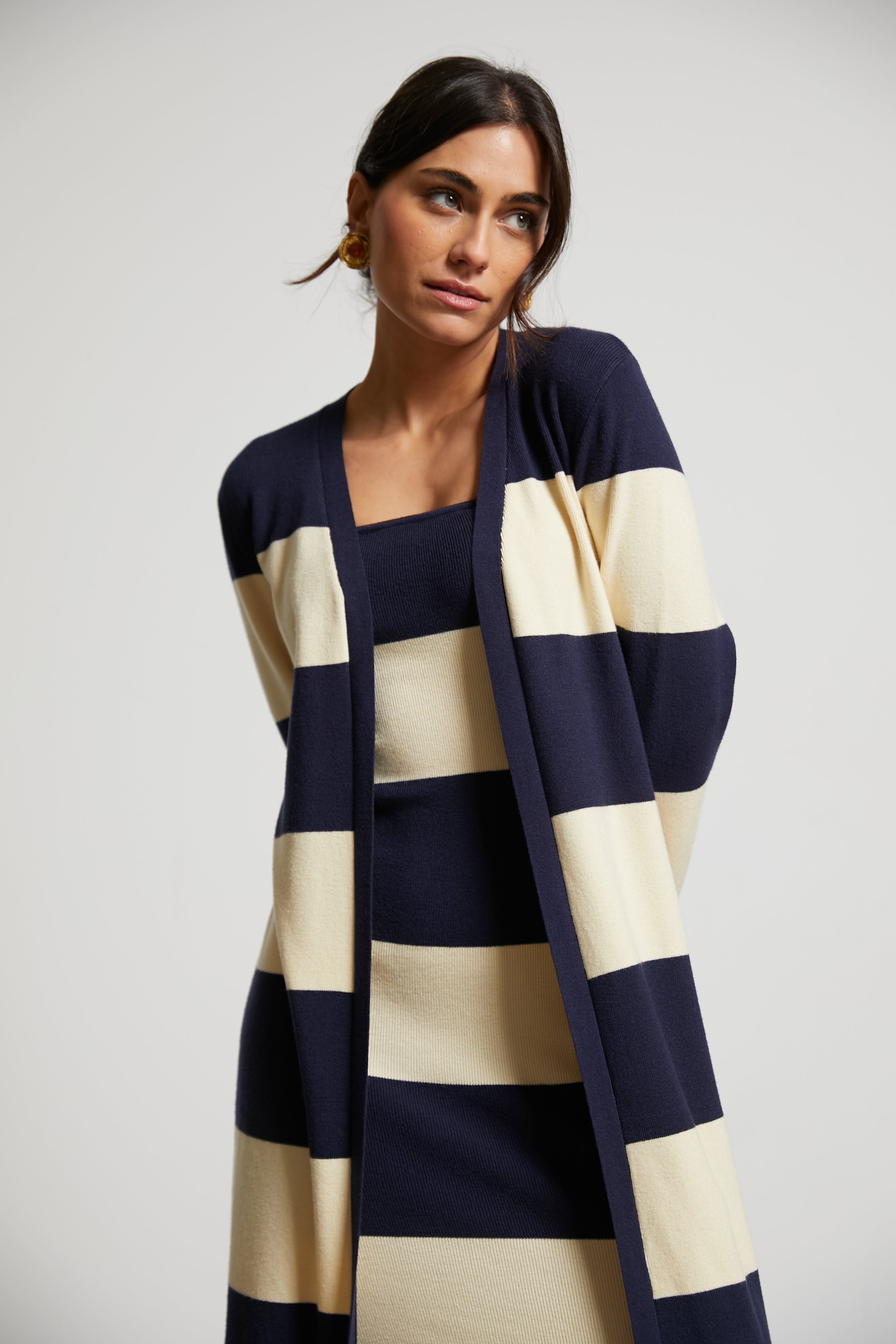 Isabela long knit cardigan