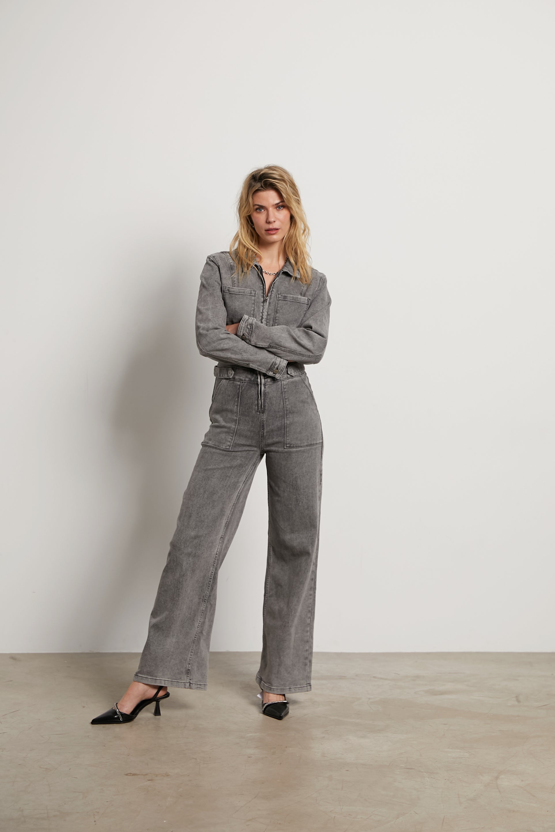 Haley denim jumpsuit