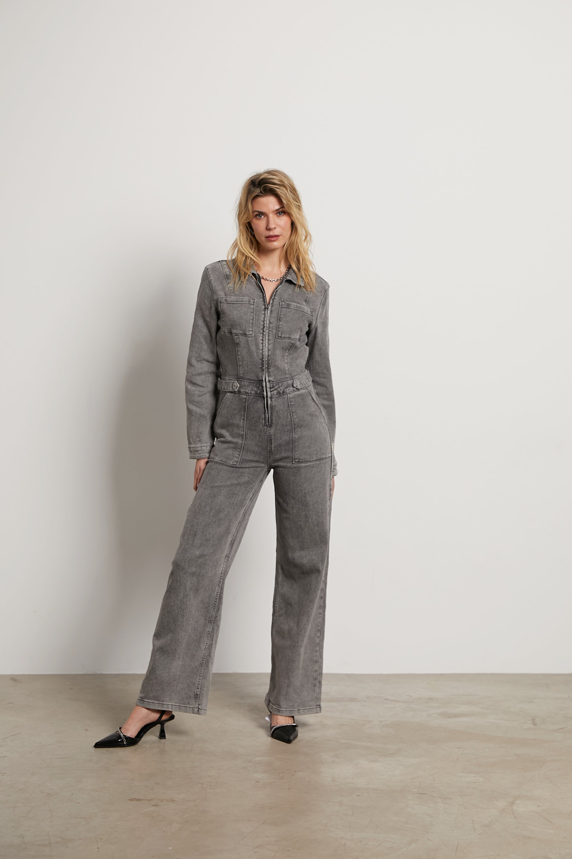 Haley denim jumpsuit