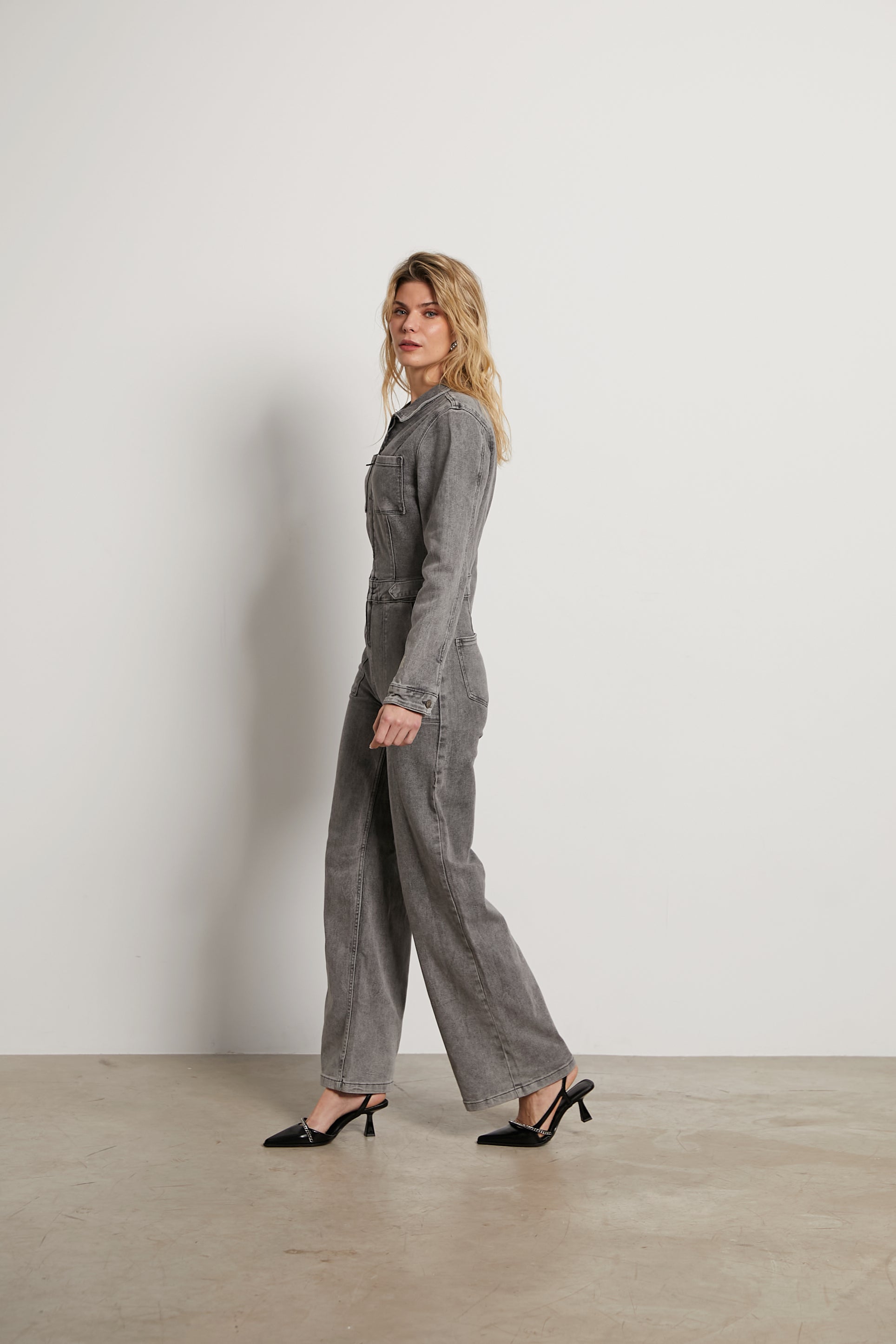 Haley denim jumpsuit