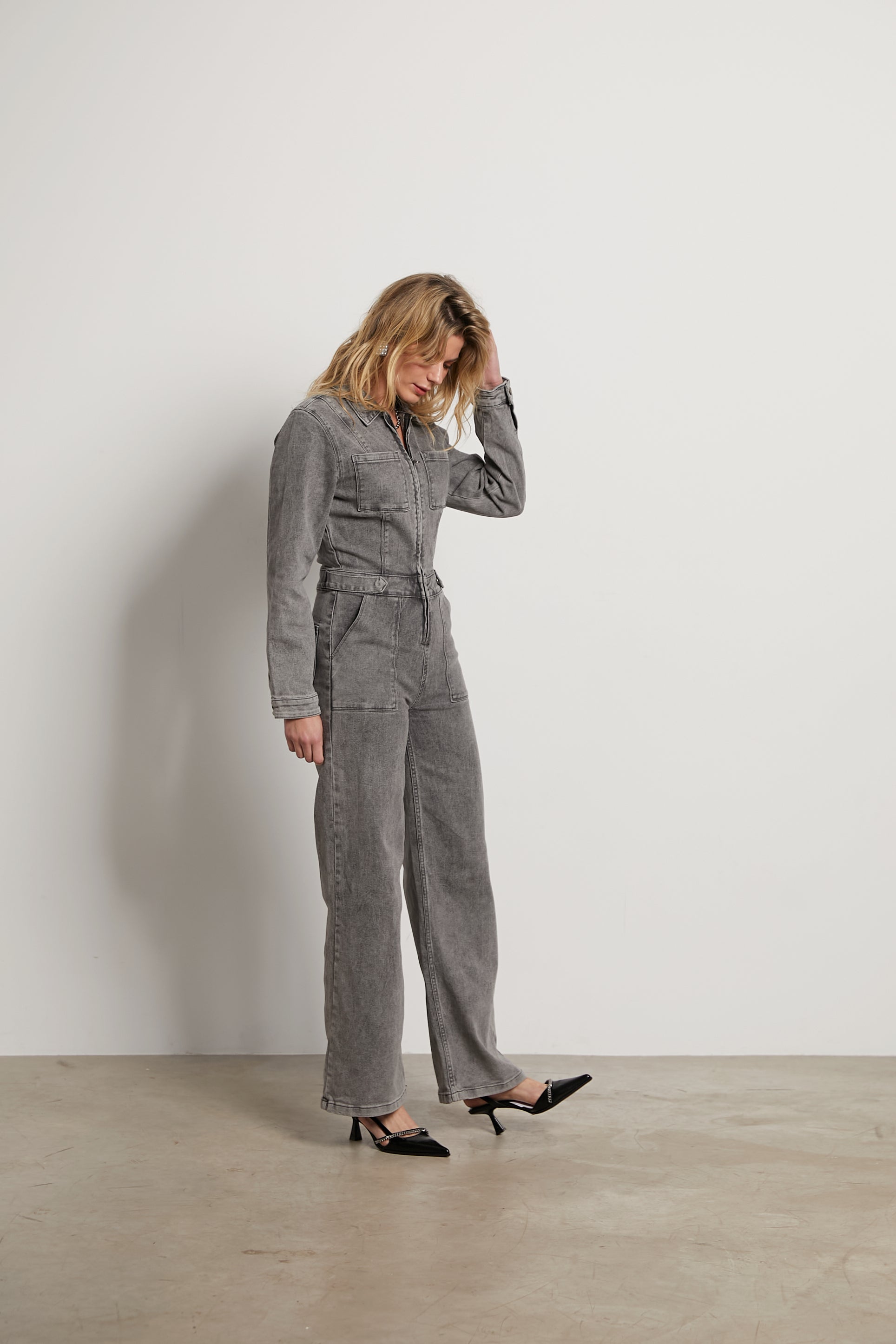 Haley denim jumpsuit