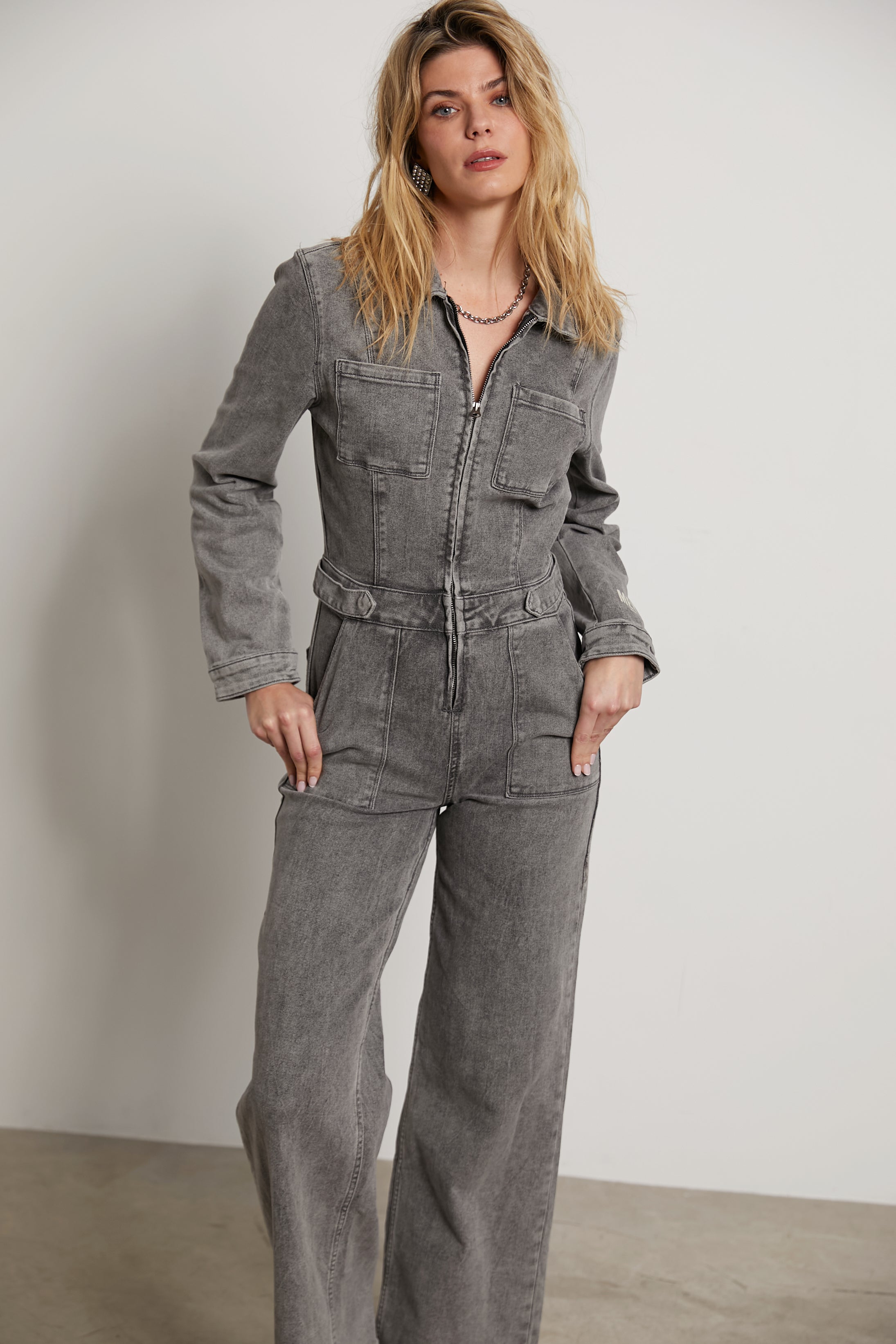 Haley denim jumpsuit