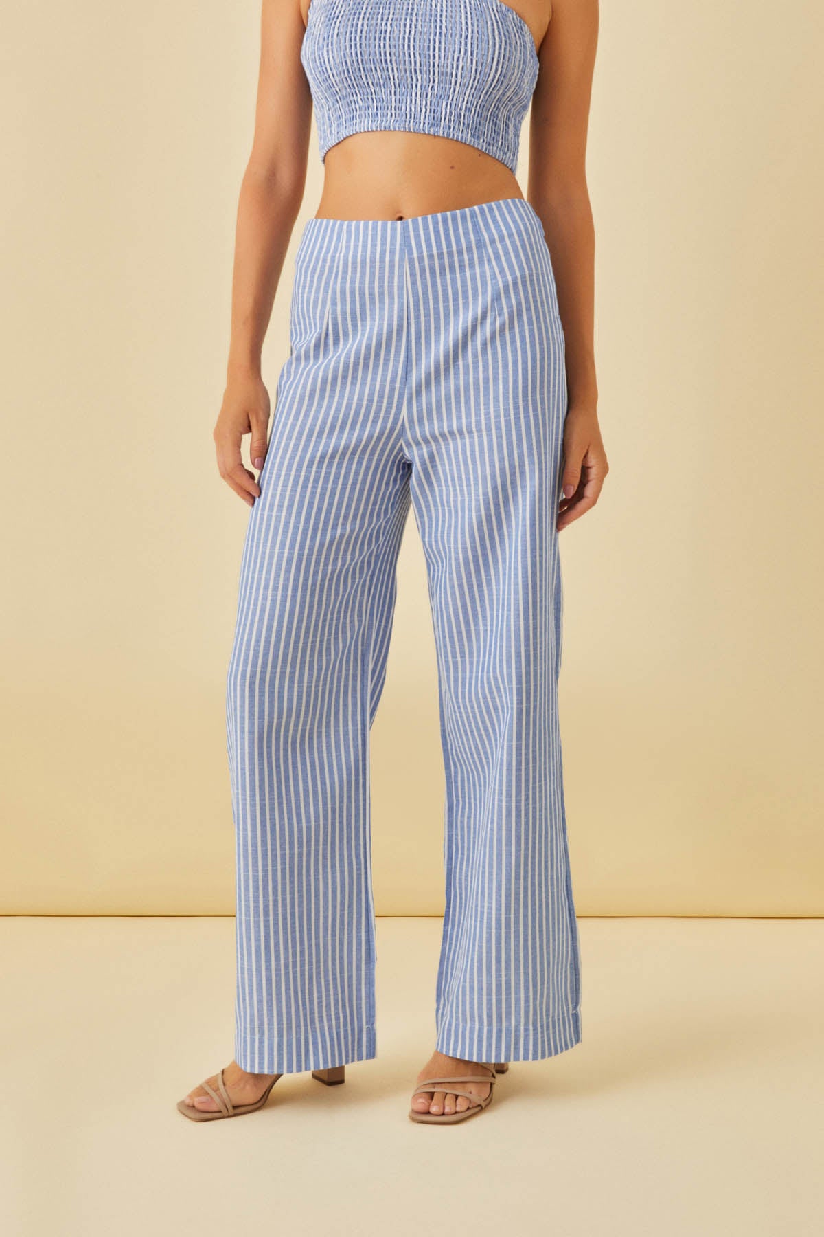 Lola striped linen pants