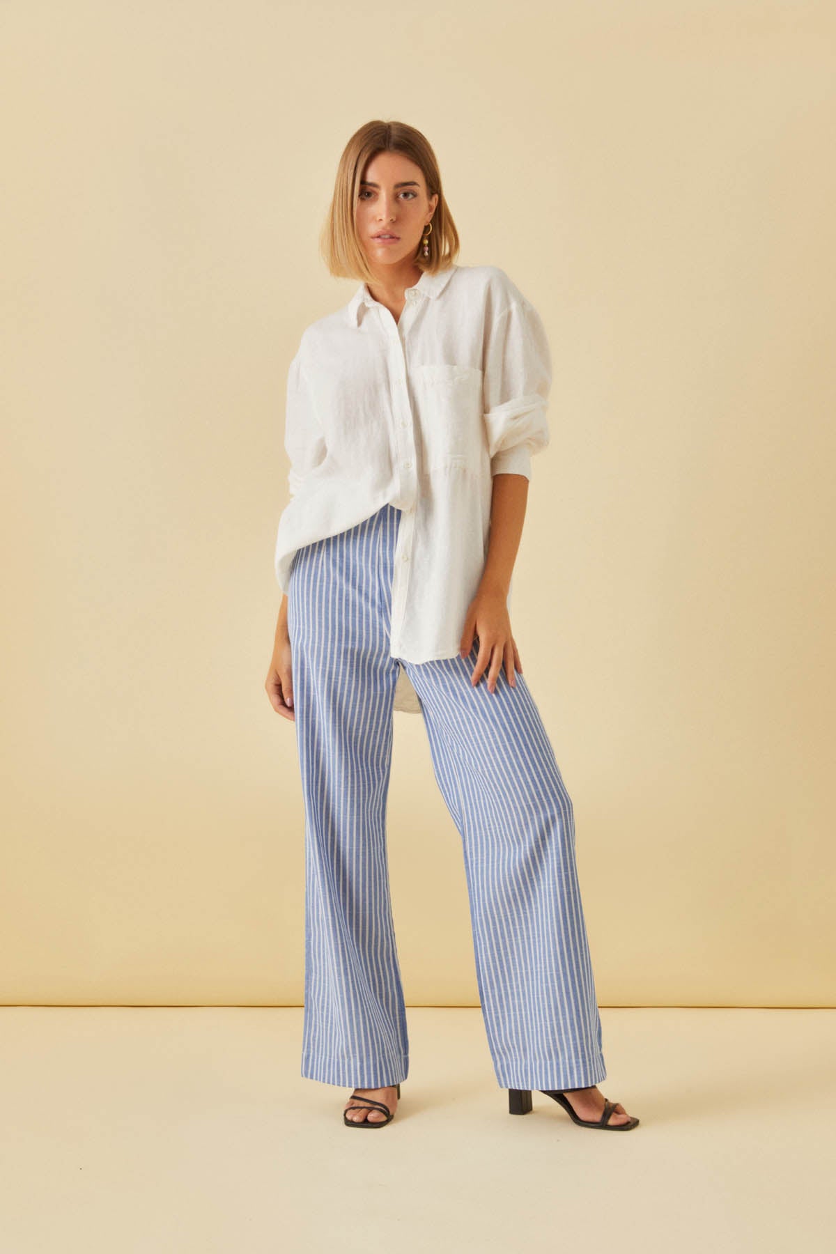 Lola striped linen pants