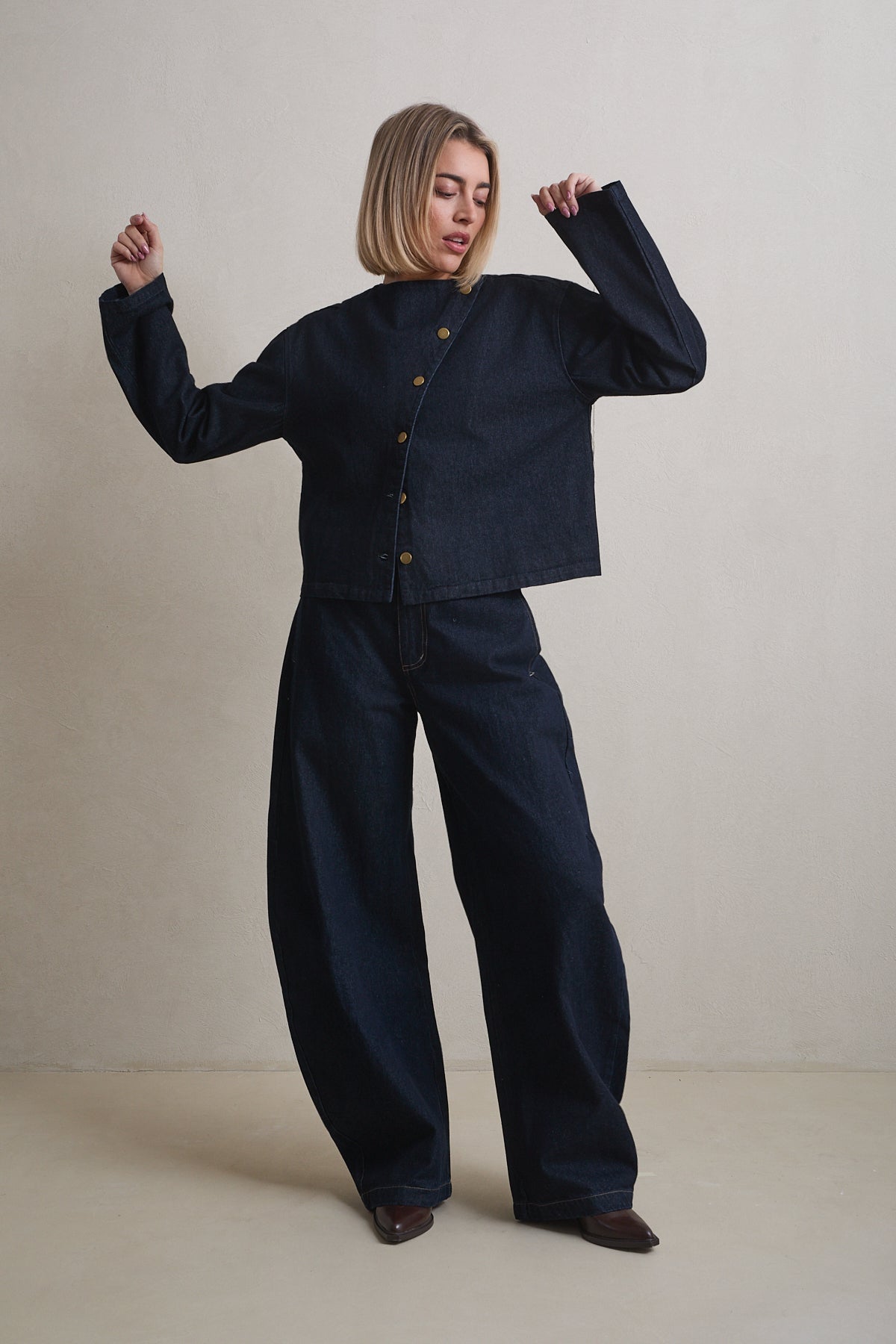 Iki asymmetrical overshirt