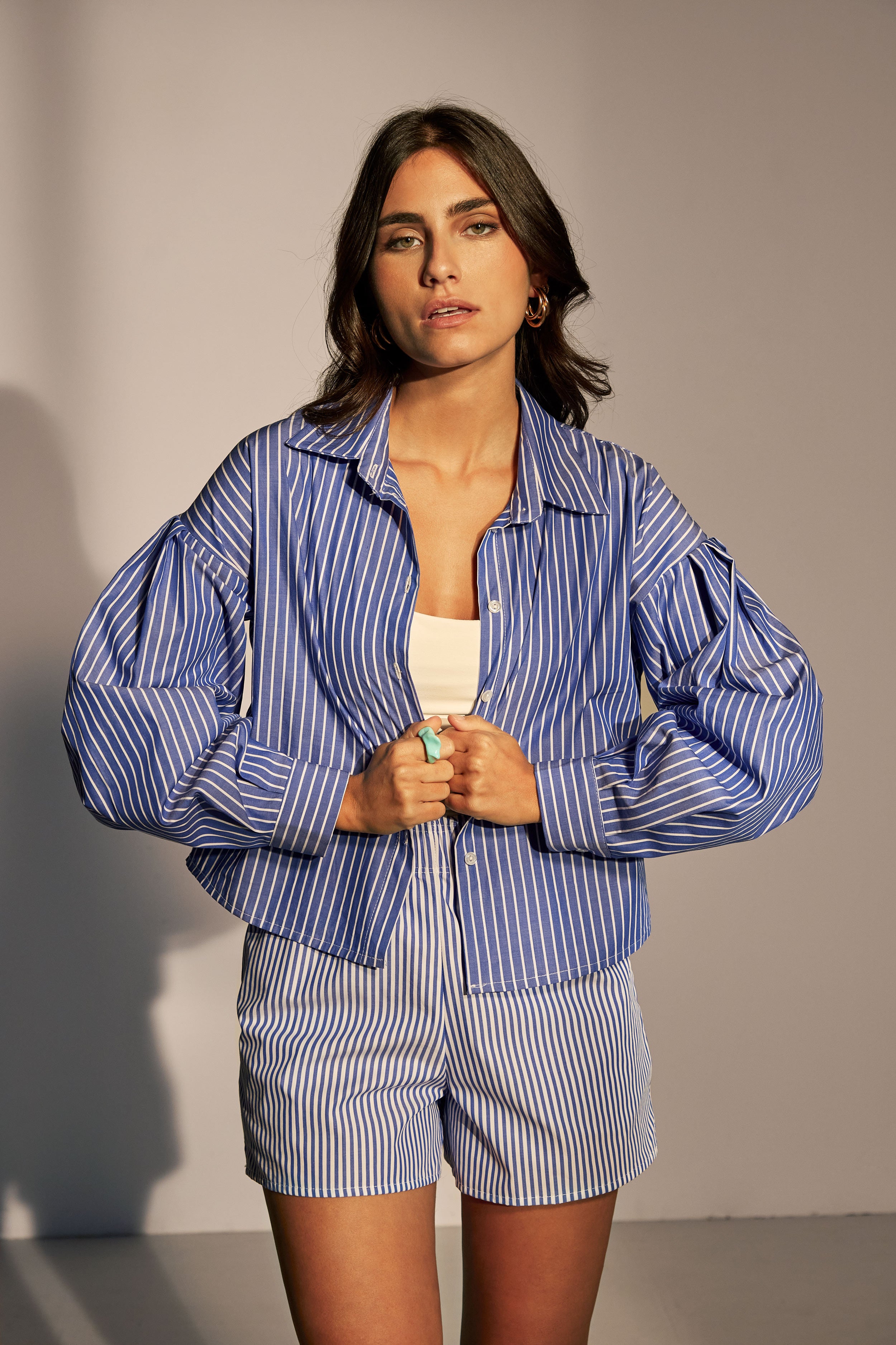 Masie cropped shirt