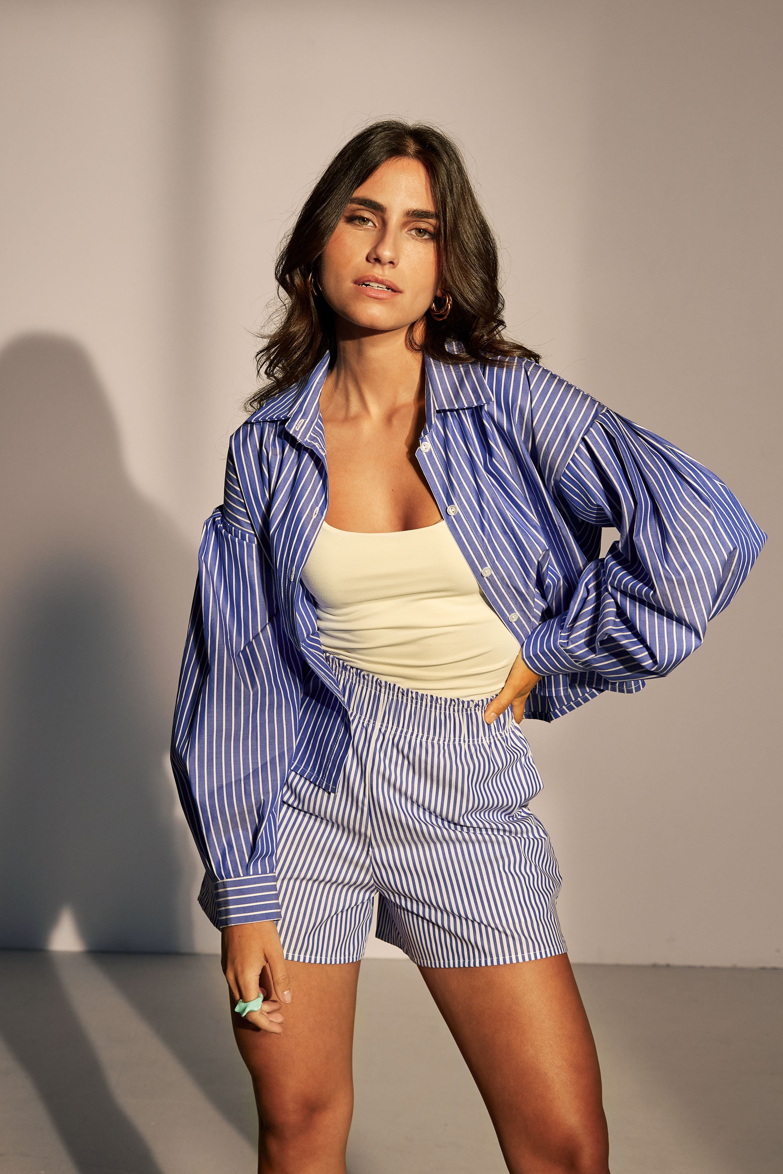 Masie cropped shirt